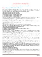 Bài tập vật lý lớp 10 học kỳ II 