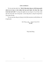 Một số biện pháp nâng cao chất lượng nguồn nhân lực tại công ty trách nhiệm hữu hạn một thành viên khai thác công trình thủy lợi đa độ 