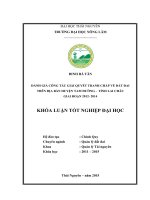 Đánh giá công tác giải quyết tranh chấp về đất đai trên địa bàn huyện Tam Đường  tỉnh Lai Châu giai đoạn 2012 2014 (Khóa luận tốt nghiệp)