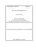 Tổ chức và hoạt động của TAND cấp huyện trên địa bàn tỉnh Quảng Ngãi đáp ứng yêu cầu xây dựng Nhà nước pháp quyền xã hội chủ nghĩa Việt Nam (Luận văn thạc sĩ)