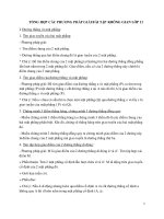 TỔNG hợp các PHƯƠNG PHÁP GIẢI bài tập KHÔNG GIAN lớp 11