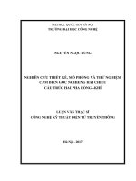 Nghiên cứu thiết kế, mô phỏng và thử nghiệm cảm biến góc nghiêng hai chiều cấu trúc hai pha lỏng   khí 