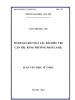 Đánh giá kết quả lâu dài điều trị cận thị bằng phương pháp lasik