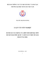 ĐÁNH GIÁ TÁC ĐỘNG CỦA BIẾN đổi KHÍ hậu đến HUYỆN đảo PHÚ QUỐC VÀ đề XUẤT một số GIẢI PHÁP ỨNG PHÓ 
