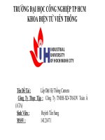 slide thuyet trinh Bao cao thuc tap camera