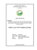 Vai trò của phụ nữ Dao trong phát triển kinh tế hộ gia đình tại xã Ái Quốc  huyện Lộc Bình  tỉnh Lạng Sơn (Khóa luận tốt nghiệp)