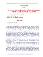 SỬ DỤNG TRANH ẢNH LÀM ĐỒ DÙNG DẠY HỌC MÔN NGỮ VĂN THPT