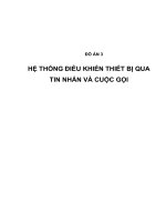 HỆ THỐNG điều KHIỂN THIẾT bị QUA TIN NHẮN và CUỘC gọi dùng PIC16f877