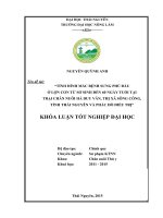 Tình hình mắc bệnh sưng phù đầu ở lợn con từ sơ sinh đến 60 ngày tuổi tại trại chăn nuôi Hà Duy Văn  thị xã Sông Công, tỉnh Thái Nguyên và phác đồ điều trị (Khóa luận tốt nghiệp)