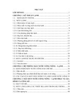 Thiết kế và xây dựng hệ thống máy nước uống nóng  lạnh công suất 1KW sử dụng nước đã xử lí nguồn điện 220V – 50hz (Đồ án tốt nghiệp)