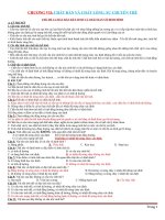 Bài tập trắc nghiệm chất rắn và chất lỏng – sự chuyển thể có đáp án 