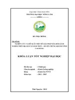 Nghiên cứu và đề xuất một số giải pháp xóa đói giảm nghèo trên địa bàn xã Đàm Thủy  huyện Trùng Khánh  tỉnh Cao Bằng (Khóa luận tốt nghiệp)