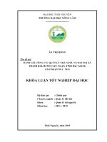 Đánh giá công tác quản lý Nhà nước về đất đai xã Thanh Hải  huyện Lục Ngạn  tỉnh Bắc Giang giai đoạn 2011  2014 (Khóa luận tốt nghiệp)