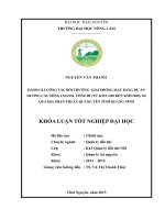 Đánh giá công tác bồi thường giải phóng mặt bằng dự án đường Cầu Sông Chanh – Uông Bí (từ km3+200 đến km5+860) đi qua địa phận thị xã Quảng Yên  tỉnh Quảng Ninh (Khóa luận tốt nghiệp)