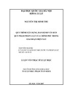 Quy trình xây dựng, ban hành văn bản quy phạm pháp luật của Chính phủ trong giai đoạn hiện nay