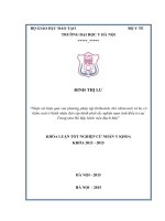 Nhận xét hiệu quả của phương pháp tập thở hoành, thở chúm môi và ho có kiểm soát ở bệnh nhân đợt cấp bệnh phổi tắc nghẽn mạn tính điều trị tại trung tâm hô hấp BV bạch mai