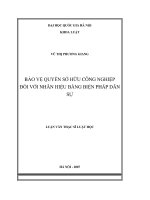 Bảo vệ quyền sở hữu công nghiệp đối với nhãn hiệu bằng biện pháp dân sự