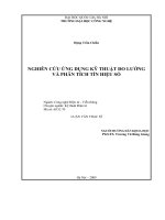 Nghiên cứu ứng dụng kỹ thuật đo lường và phân tích tín hiệu số