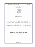 Nhận xét sự thay đổi một số kết quả xét nghiệm ở trẻ sơ sinh sau thay máu trong điều trị vàng da tăng bilirubin 