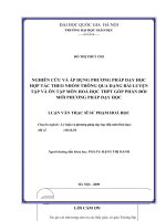 Nghiên cứu và áp dụng phương pháp dạy học hợp tác theo nhóm thông qua dạng bài luyện tập và ôn tập môn hóa học THPT góp phần đổi mới phương pháp dạy học