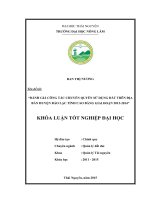 Đánh giá công tác chuyển quyền sử dụng đất trên địa bàn huyện Bảo Lạc  tỉnh Cao Bằng trong giai đoạn 2012  2014 (Khóa luận tốt nghiệp)