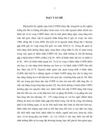 Khảo sát tình trạng dinh dưỡng và nhận xét chế độ dinh dưỡng đang sử dụng ở bệnh nhân đợt cấp bệnh phổi tắc nghẽn mạn tính