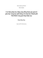 Biện pháp quản lý hoạt động bồi dưỡng nghiệp vụ sư phạm cho giáo viên trường Cao đẳng Kinh tế - Kỹ thuật Công nghiệp I