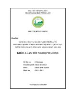 Đánh giá công tác giao đất, cho thuê đất và công nhận quyền sử dụng đất trên địa bàn xã Quảng Lạc  thành phố Lạng Sơn  tỉnh Lạng Sơn giai đoạn 2010  2014 (Khóa luận tốt nghiệp)