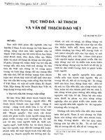 Lê Mạnh Tuấn - Tục thờ đá - Kỳ thạch và vấn đề thạch đạo Việt