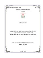 Nhận xét tình hình chăm sóc bệnh nhân uốn ván có mở khí quản tại BV nhiệt đới TW 