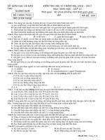 KIỂM TRA HK 2 lớp 12 môn SINH năm 2016   2017 đề  (4) 