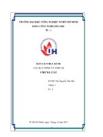 Báo cáo thực hành quá trình thiết bị chưng cất