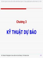 Chương 3   kỹ thuật dự báo