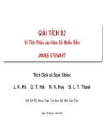 GIẢI TÍCH B2 Vi Tích Phân của Hàm Số Nhiều Biến