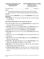 ĐỀ THI TIN HỌC VĂN PHÒNG EXCEL