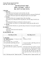 Giao an BAN TAY DIU DANG