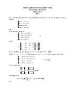 ÔN THI PHƯƠNG PHÁP TÍNH