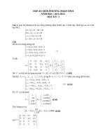 CÁC DẠNG BÀI TẬP PHƯƠNG PHÁP TÍNH