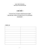 văn hóa ứng xử trong nội bộ doanh nghiệp liên hệ thực tiễn về văn hóa ứng xử của tập đoàn microsoft 