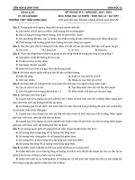 TÀI LIỆU TẶNG học SINH ôn tập TIEN HOA VA SINH THAI