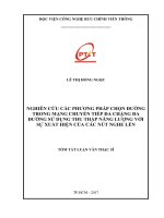 Nghiên cứu các phương pháp chọn đường trong mạng chuyển tiếp đa chặng đa đường sử dụng thu thập năng lượng với sự xuất hiện của các nút nghe lén (tt)