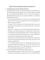 Phân tích cuộc khủng hoảng nợ châu âu 