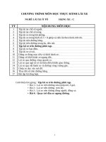 Giáo án tích hợp quay trở đầu xe ngang đường