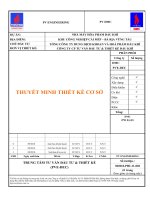 Thuyết minh thiết kế cơ sở nhà máy hoá phẩm dầu khí 