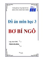 quy trình sản xuất bơ bí ngô
