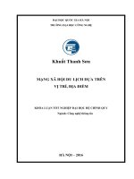 KTS MẠNG XÃ HỘI DU LỊCH DỰA TRÊN VỊ TRÍ ĐỊA ĐIỂM  LOCATION BASE SOCIAL NETWORKS FOR TRAVELLING