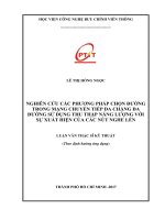 Nghiên cứu các phương pháp chọn đường trong mạng chuyển tiếp đa chặng đa đường sử dụng thu thập năng lượng với sự xuất hiện của các nút nghe lén (Luận văn thạc sĩ)