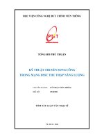 Kỹ thuật truyền song công trong mạng DSSC thu thập năng lượng (tt)