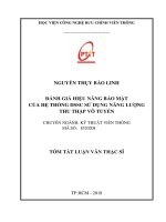 Đánh giá hiệu năng bảo mật hệ thông DSSC sử dụng năng lượng thu thập vô tuyến (tt)