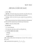 Giáo án Đại số 8 chương 2 bài 5: Phép cộng các phân thức đại số